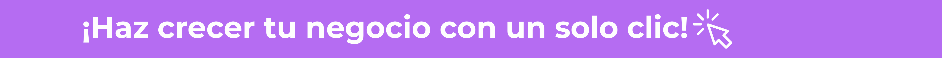 ¡Haz crecer tu negocio con un solo clic!